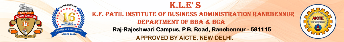K.L.E’s K F Patil BBA Ranebennur